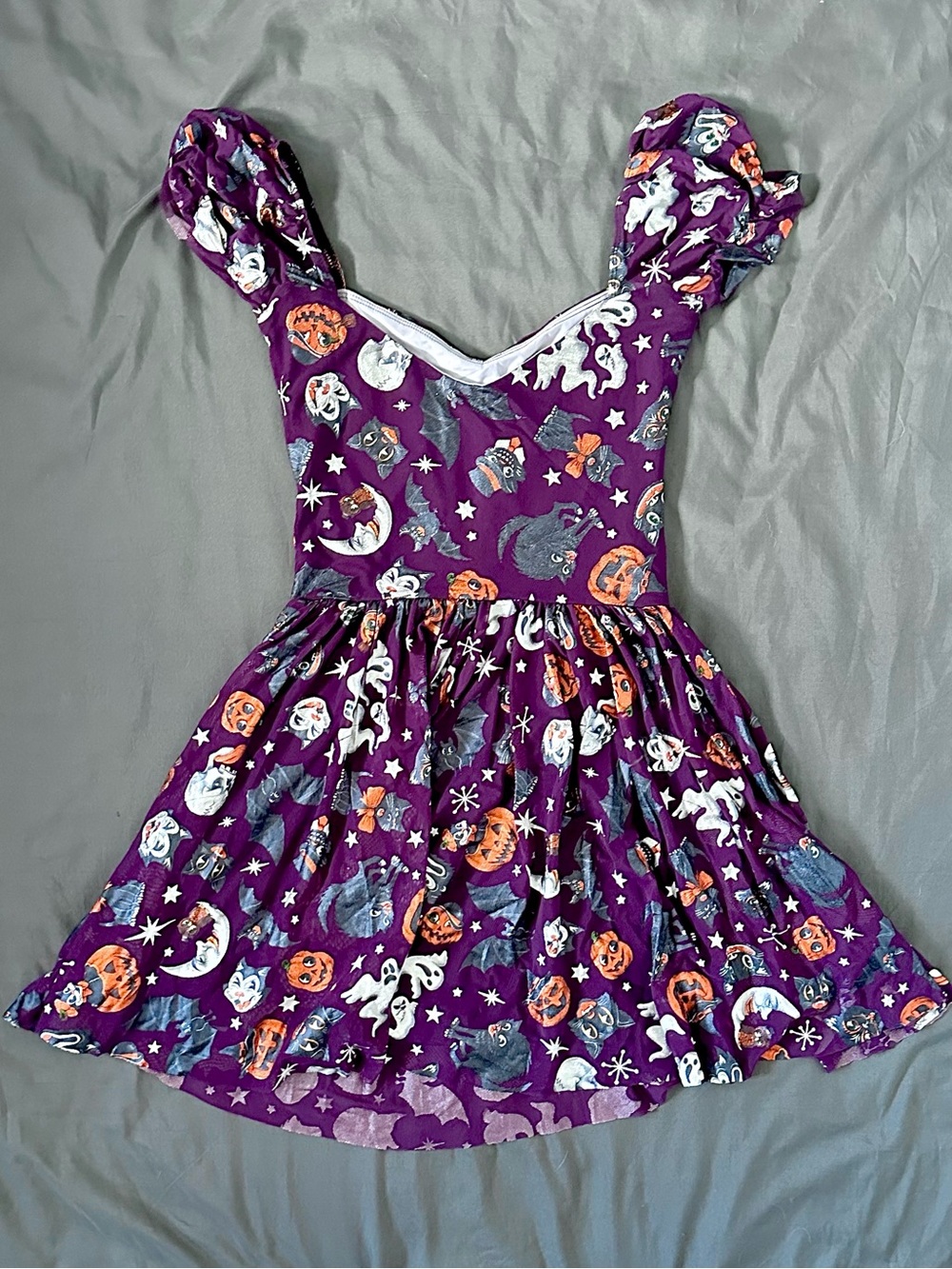 BlackMilk RARE SAMPLE Trick or Treat Cosmic Dress XS BNWOT Vintage Halloween VTG - Picture 4 of 10